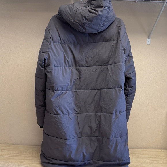 NVLT MOX QUILTED HOODED PUFFER COAT GREY - L - Picture 3 of 5